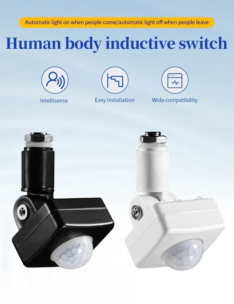 110V 220V Smart PIR Motion Sensor Detector Switch Timer Human Body Infrared Auto On Off Light for LED Lamp Staircase Hallway